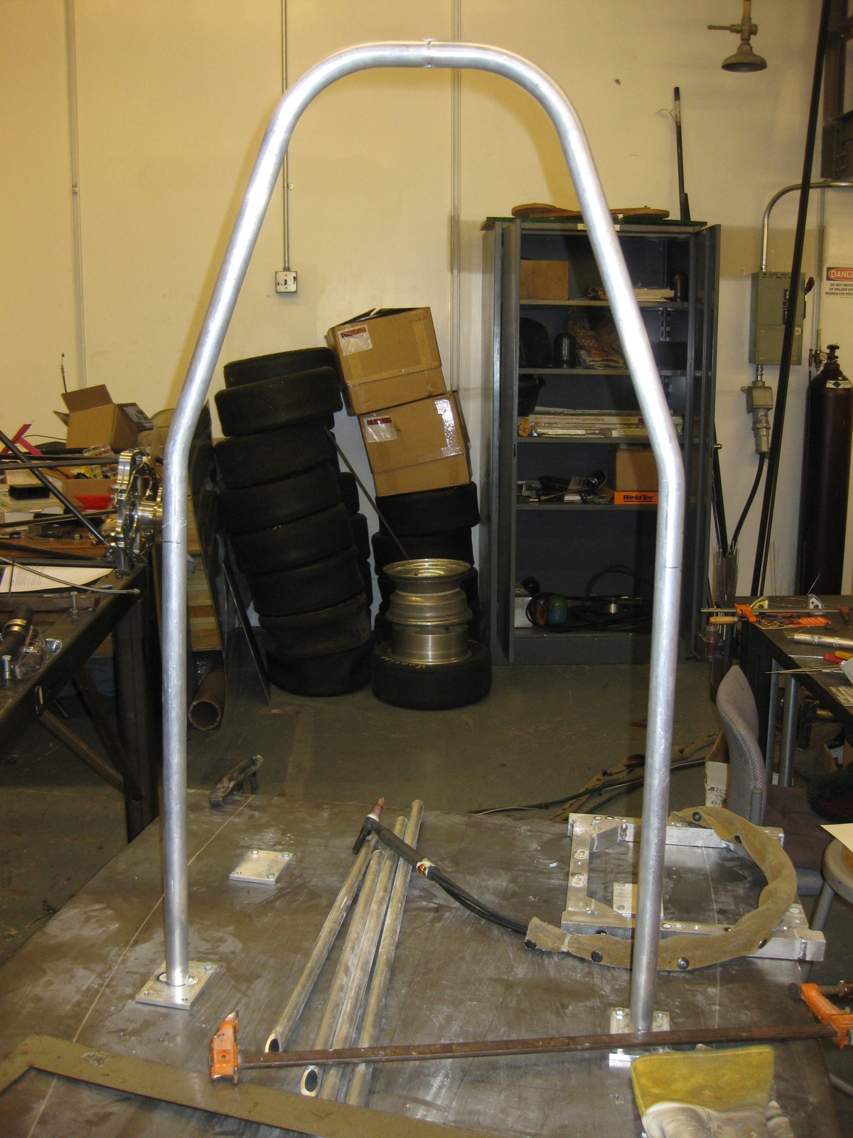 Rollbar Assembly Welding Preparation.