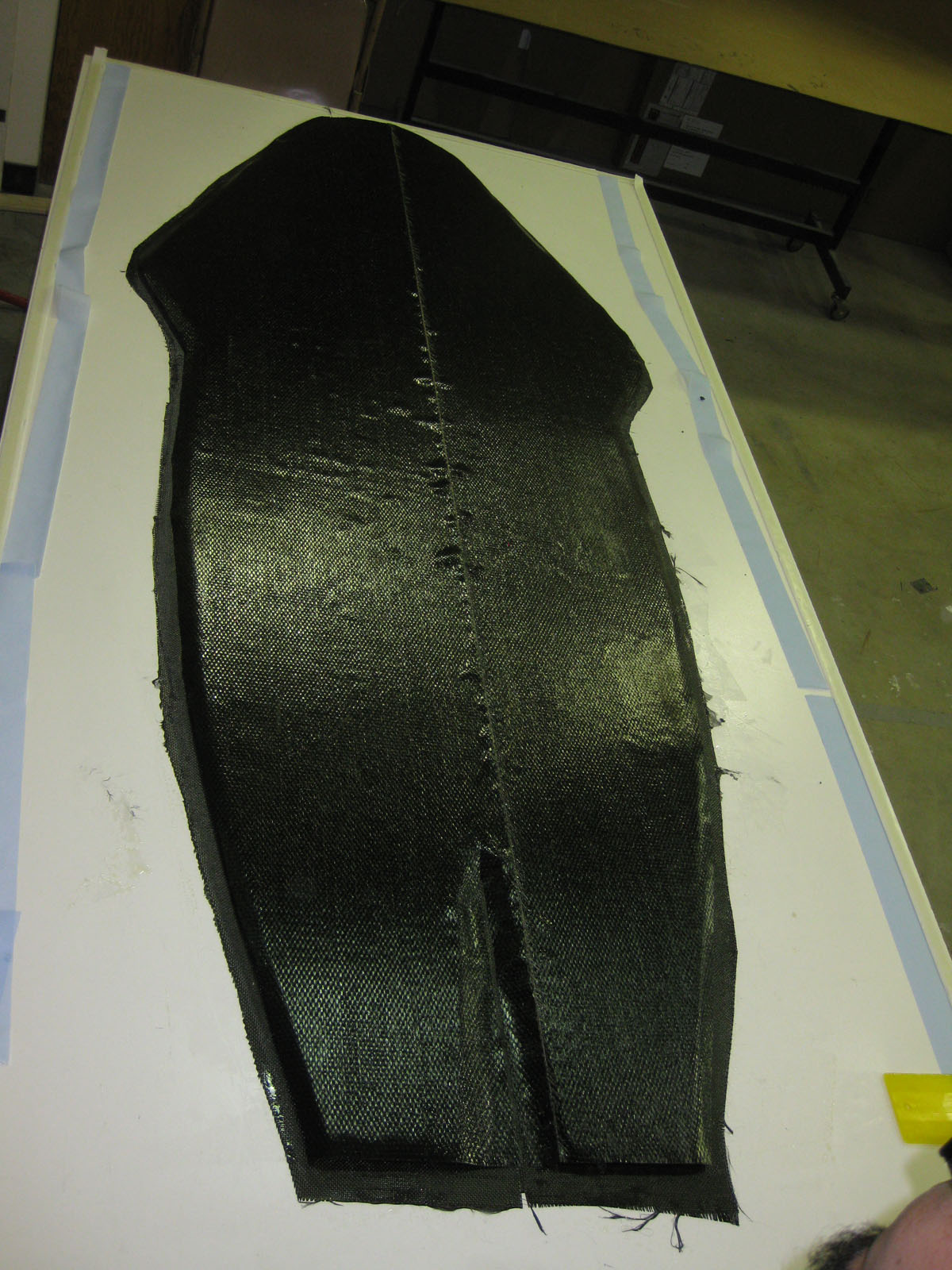 Belly pan pre vacuum bagging