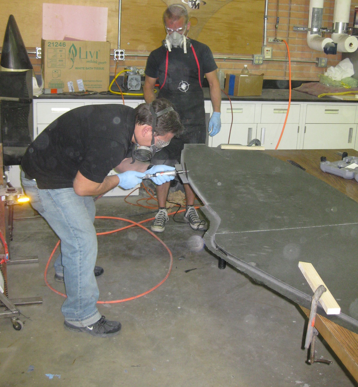 Carbon Fiber Finish Grinding