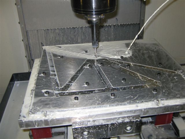 Crank Mount undergoing Machining
