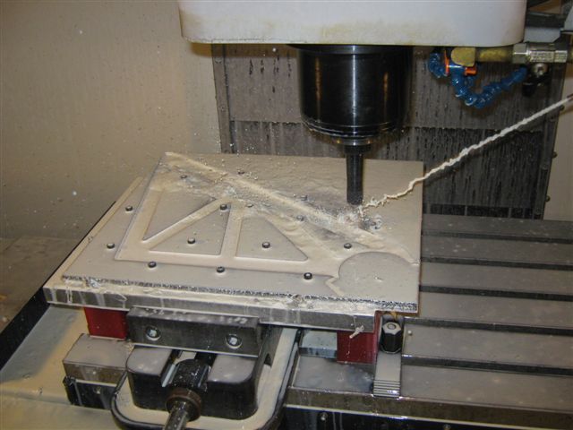 Aluminum Crank Mount partially cut