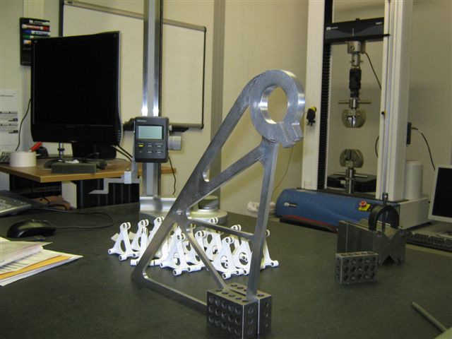 One plate of the AL Crank Mount Completed