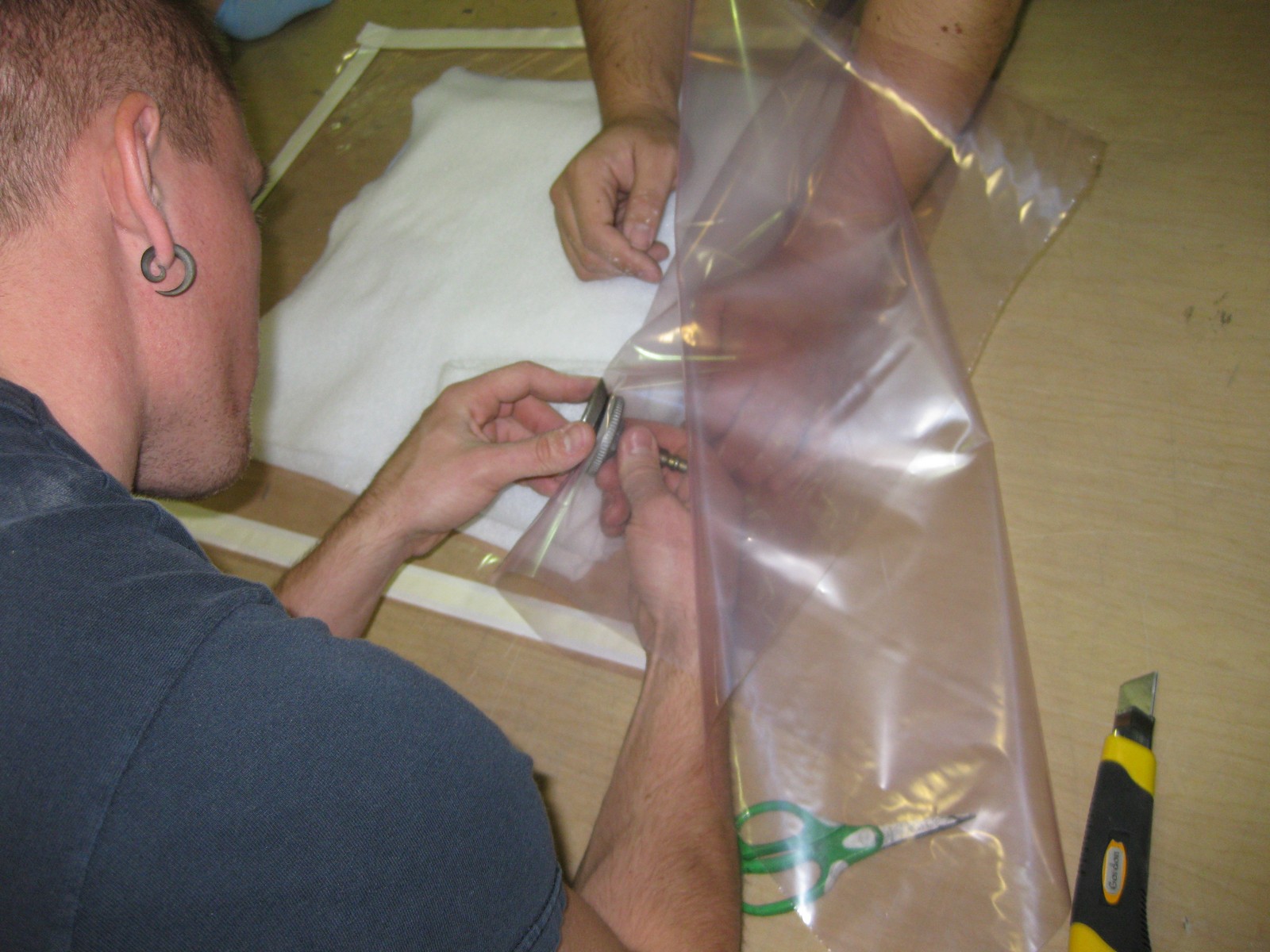Vacuum Bag Setup