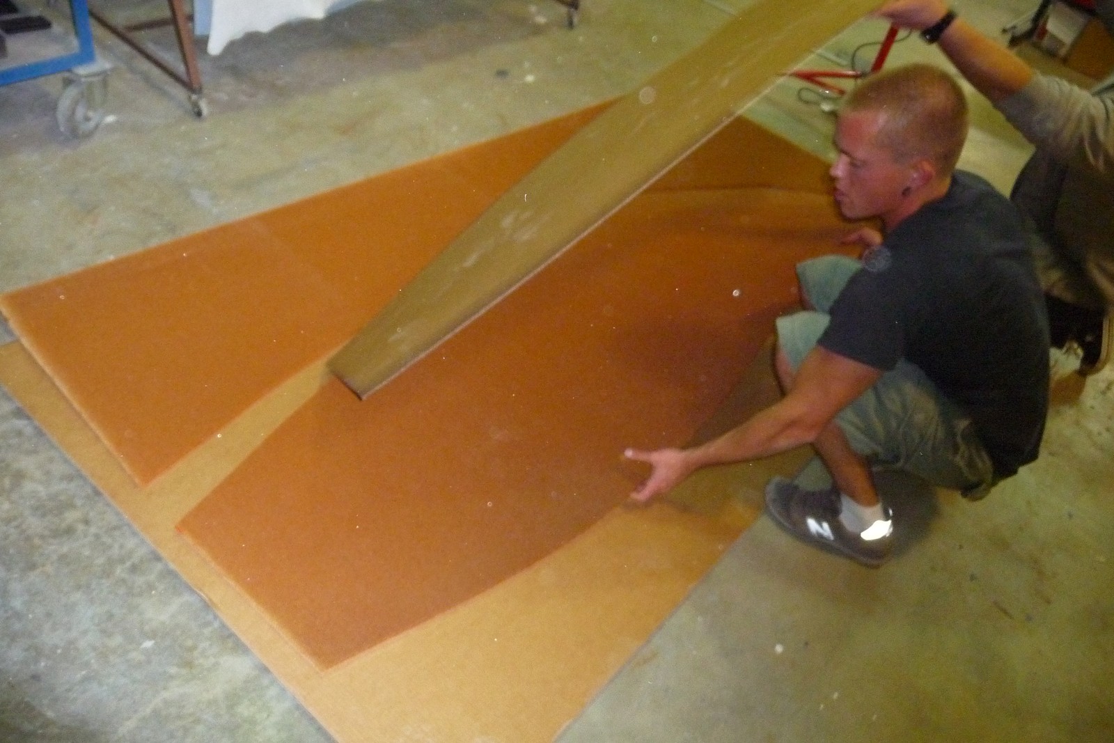 Nomex stenciling and cut out