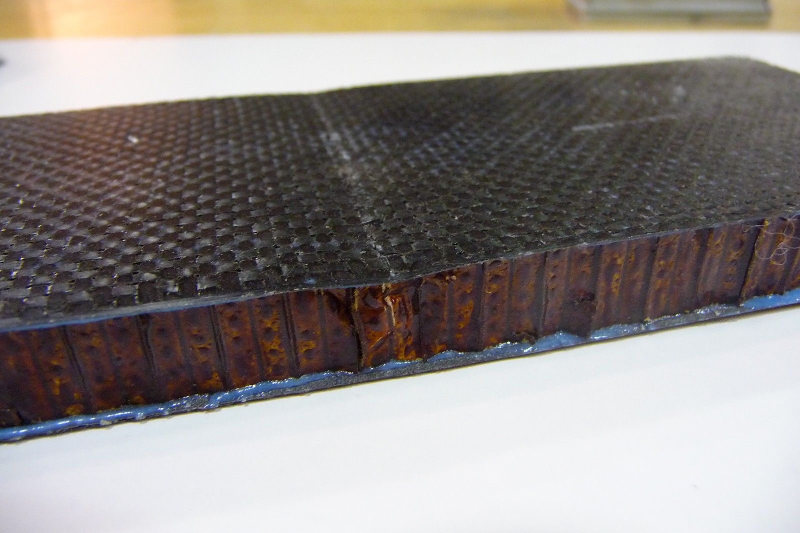 composite bellypan sample material