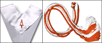 Stole (left) and Honor Cord (right)
