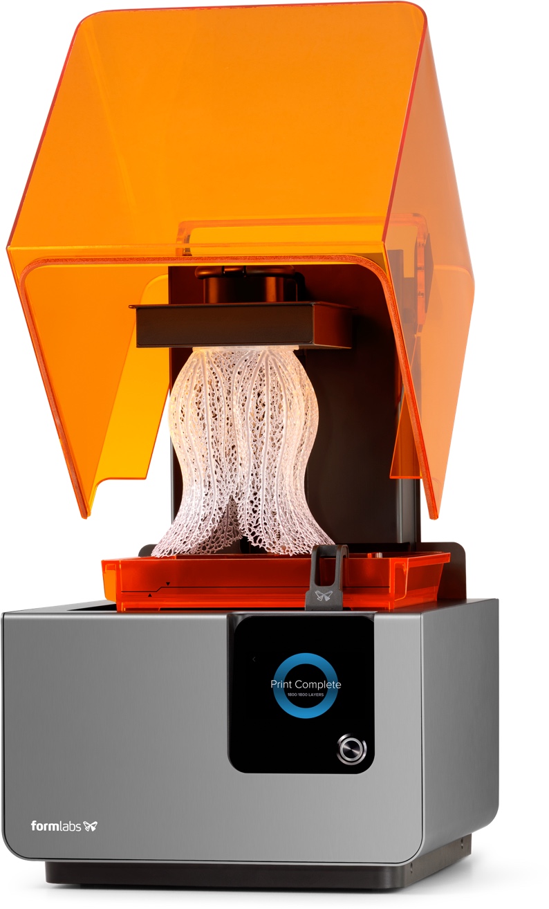 Dimension 1200es 3D printer on wheeled metal cabinet