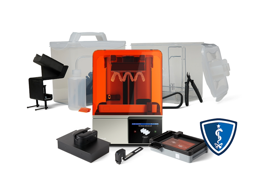 Dimension 1200es 3D printer on wheeled metal cabinet