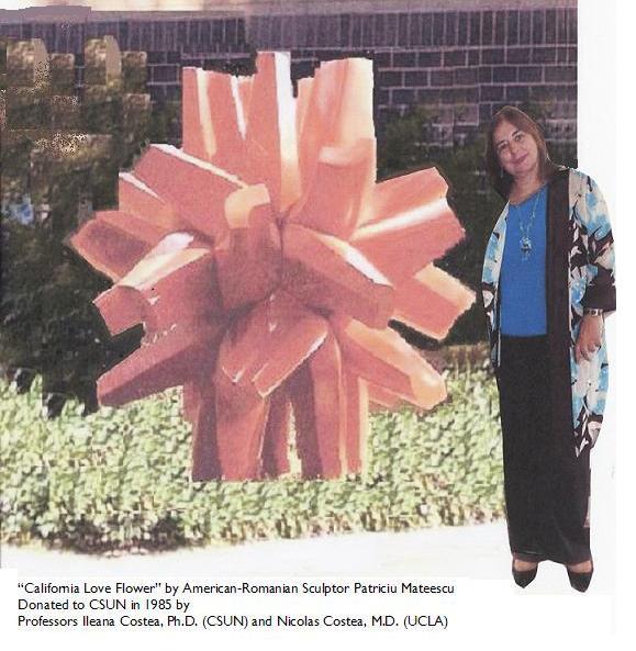California Love Flower sculpture and I Costea